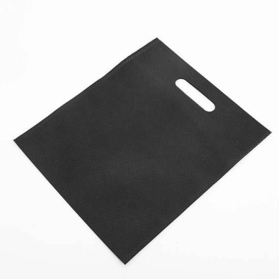 Wholesale reusable custom size print logo die cut handle non woven shopping bag