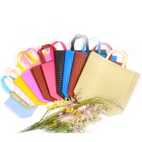 Environmental protection material PP glitter non woven t-shirt bag