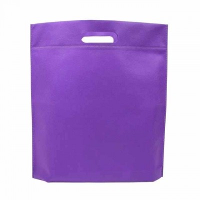 Heat pressing die cut handle non woven bag wholesale die cut non woven shopping bag