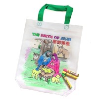 Custom Pattern Logo Creative DIY Gift Bag Christmas Non-Woven Tote Bag Promotion New Year Shopping Bags