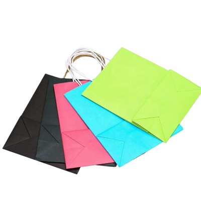 Decorative paper bags unique white paper bag design customized with different colors and sizes